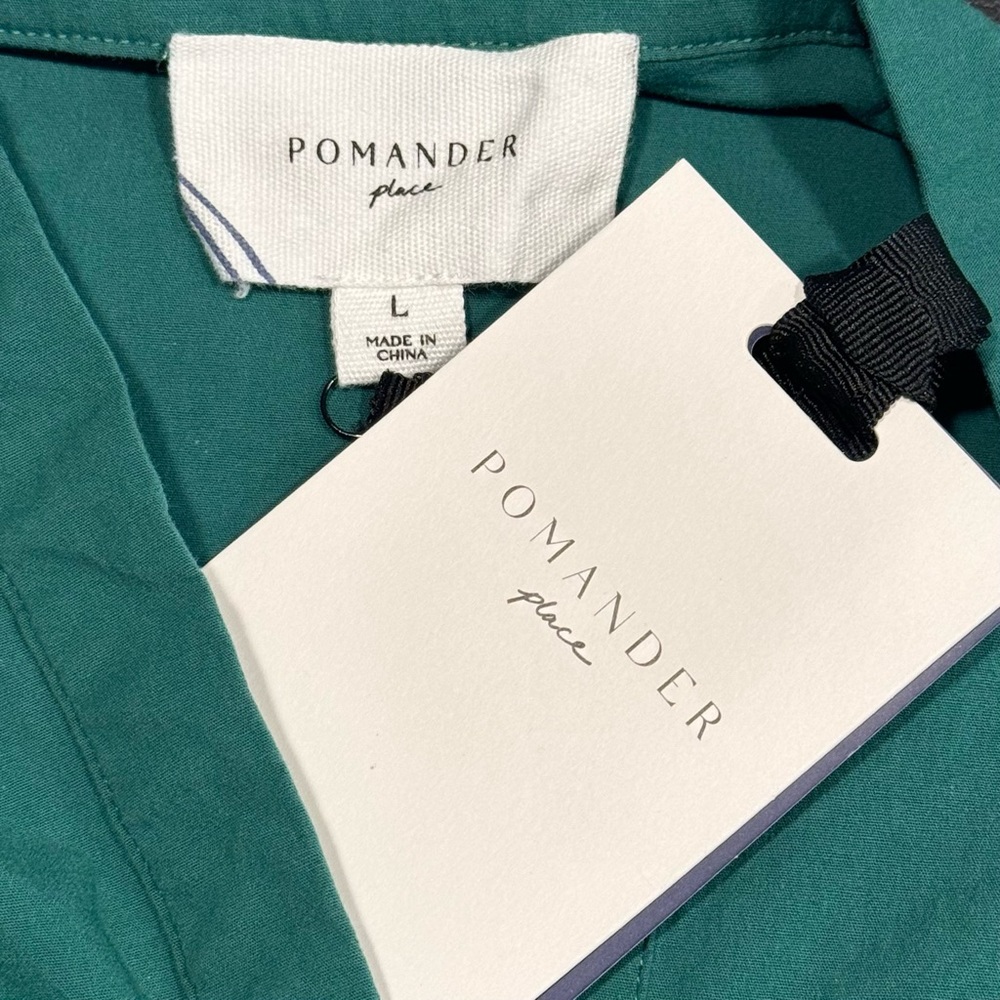 Pomander Place | New Palm Green Chelsea Mini Dress Size L - Picture 10 of 11